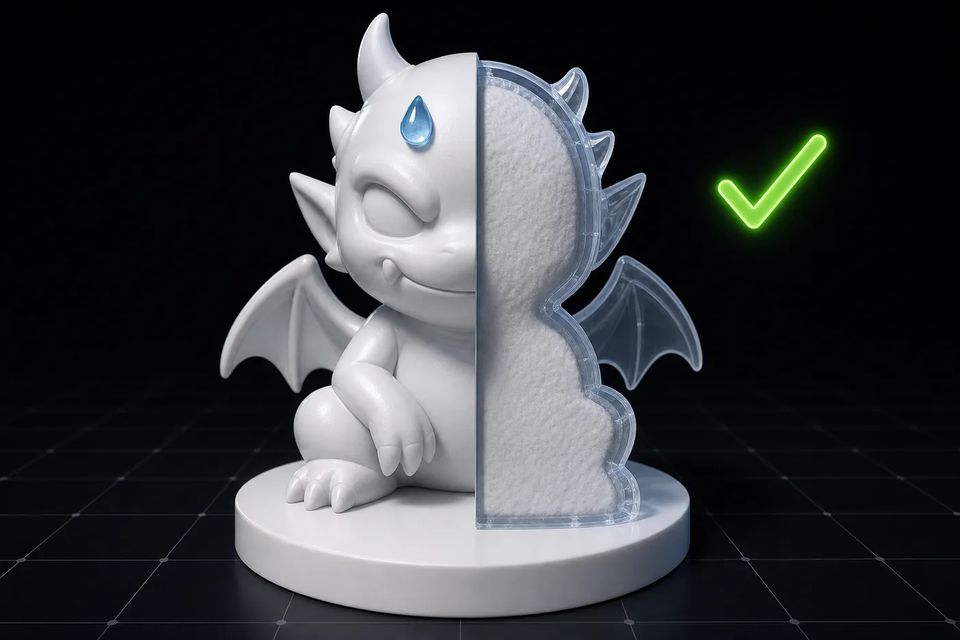 Watertight, solid, flat-based model explainer